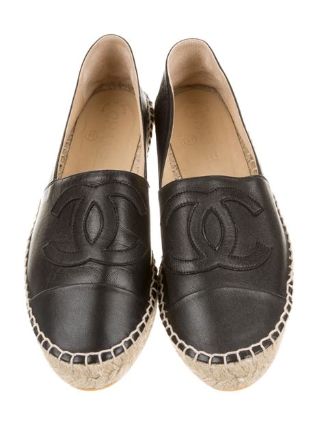 chanel leather espadrilles.